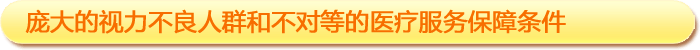 一、龐大的視力不良人群和不對等的醫(yī)療服務(wù)保障條件